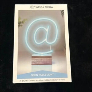 West & Arrow @ Symbol Neon Table Light